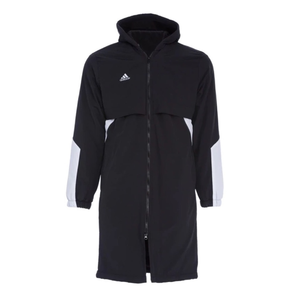 adidas Black and White Swim Parka